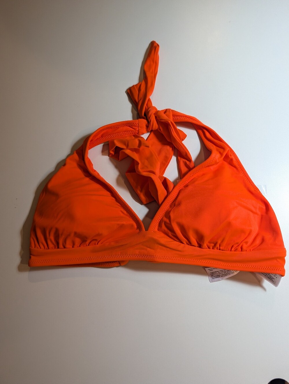 Amazon Women’s Small Orange Halter Bikini Top NWT